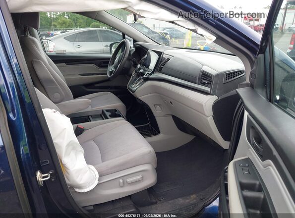 5FNRL6H51LB000595 2020 HONDA ODYSSEY Blue Front interior view