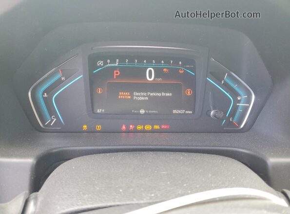 5FNRL6H51PB018374 2023 HONDA ODYSSEY Silver Instrument cluster view