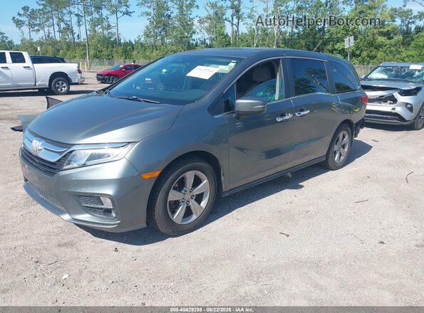 5FNRL6H52JB028841 2018 HONDA ODYSSEY Gray წინა მარცხენა ხედი სამი მეოთხედიდან