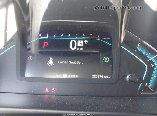 5FNRL6H52NB051459 2022 HONDA ODYSSEY Gray Rear seats view