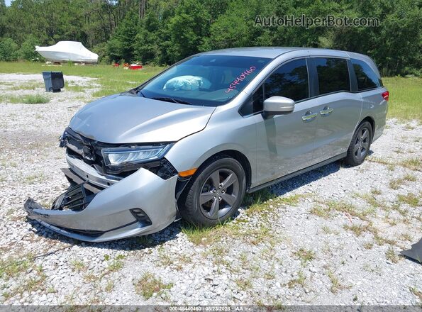 5FNRL6H52NB051459 2022 HONDA ODYSSEY Gray Front left