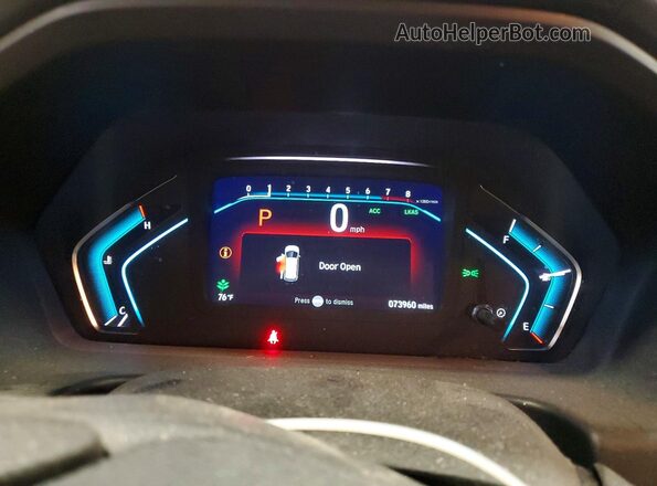 5FNRL6H53LB063603 2020 HONDA ODYSSEY Red Вид щитка приладів