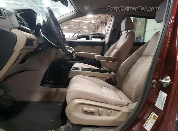 5FNRL6H53LB063603 2020 HONDA ODYSSEY Red Вид салону спереду