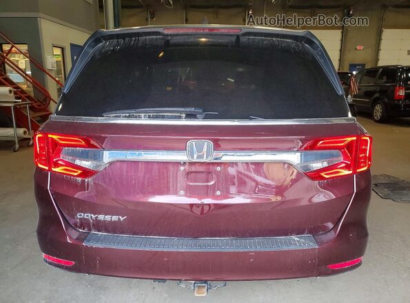 5FNRL6H53LB063603 2020 HONDA ODYSSEY Red Вид ззаду