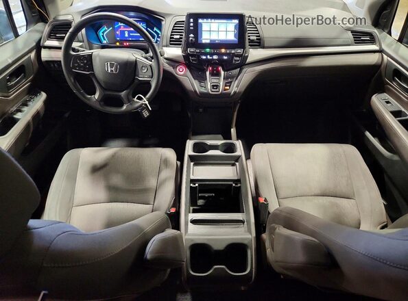 5FNRL6H54JB081461 2018 HONDA ODYSSEY Gray Dashboard view