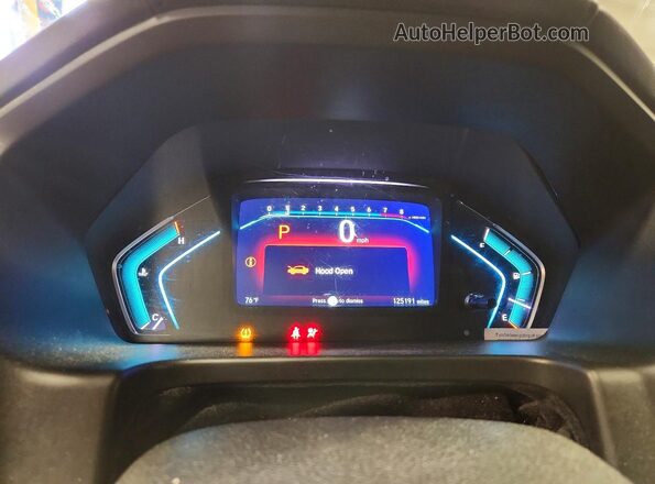 5FNRL6H54JB081461 2018 HONDA ODYSSEY Gray Instrument cluster view
