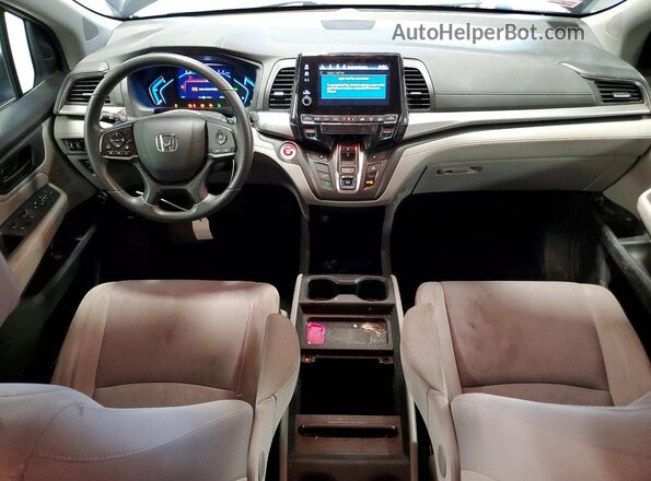 5FNRL6H54JB103295 2018 HONDA ODYSSEY Blue Dashboard view