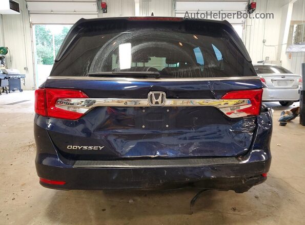 5FNRL6H54JB103295 2018 HONDA ODYSSEY Blue Rear view