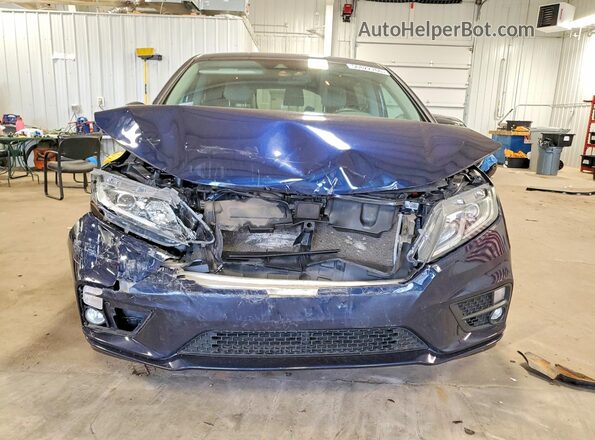 5FNRL6H54JB103295 2018 HONDA ODYSSEY Blue Front view