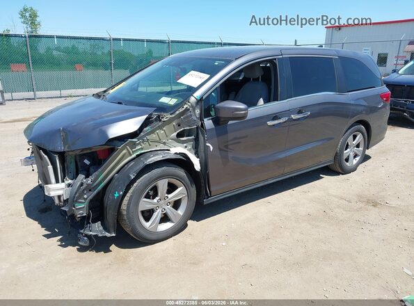 5FNRL6H54KB015669 2019 HONDA ODYSSEY Gray Передня ліва чверть