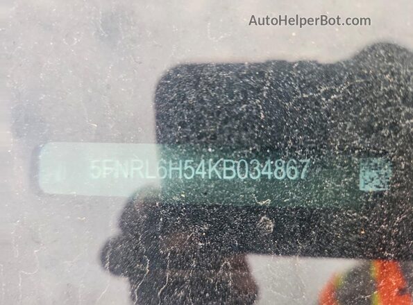 5FNRL6H54KB034867 2019 HONDA ODYSSEY Blue 