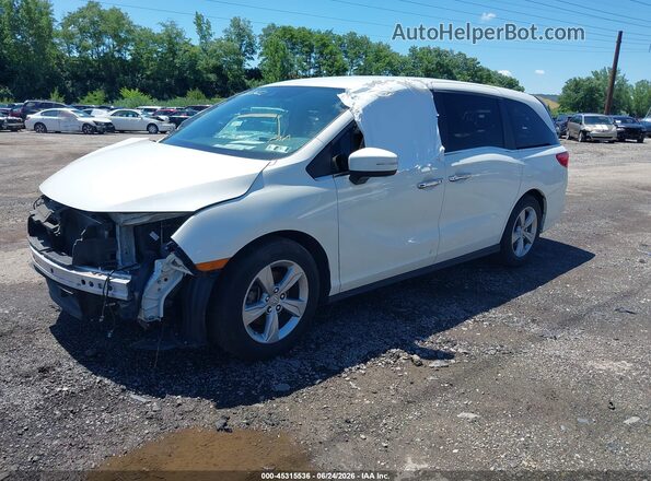 5FNRL6H54KB089786 2019 HONDA ODYSSEY White Առջևի ձախ երեք քառորդ տեսարան