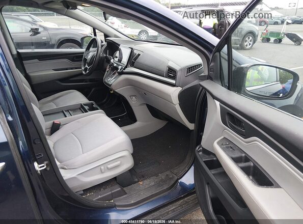 5FNRL6H55JB046248 2018 HONDA ODYSSEY Dark Blue Widok wnętrza z przodu
