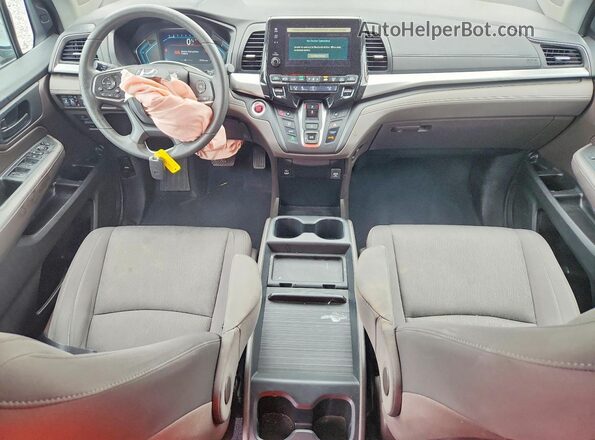 5FNRL6H55MB020463 2021 HONDA ODYSSEY Gray Dashboard view