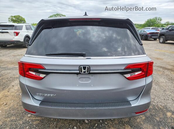 5FNRL6H55MB020463 2021 HONDA ODYSSEY Gray Rear view