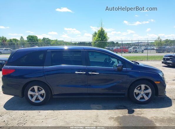 5FNRL6H56JB070509 2018 HONDA ODYSSEY Blue Widok wnętrza z tyłu