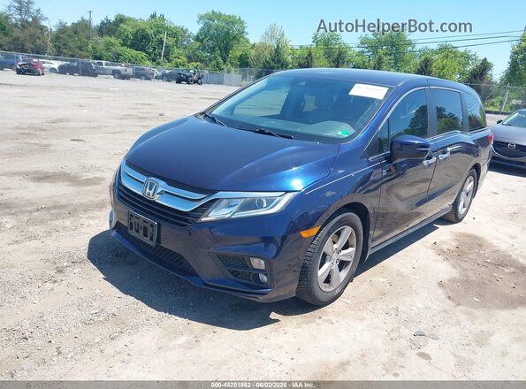 5FNRL6H56JB070509 2018 HONDA ODYSSEY Blue Przód lewy