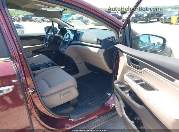 5FNRL6H56JB110006 2018 HONDA ODYSSEY Maroon 