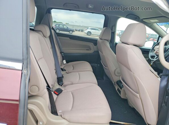 5FNRL6H56LB057195 2020 HONDA ODYSSEY Maroon Rear interior view