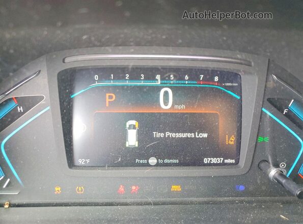 5FNRL6H56LB057195 2020 HONDA ODYSSEY Maroon Instrument cluster view