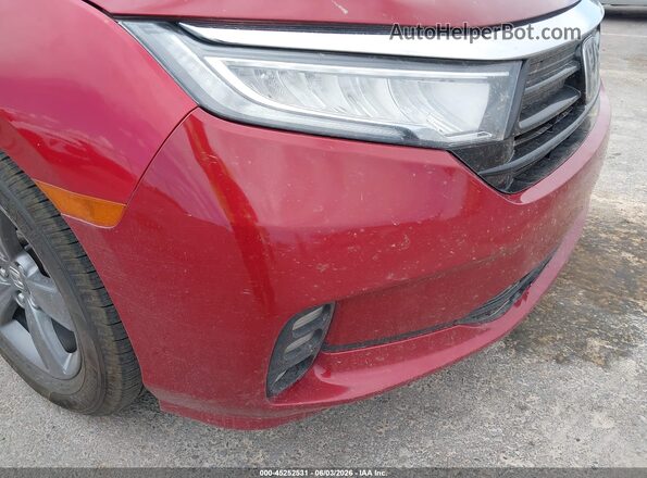 5FNRL6H56NB020571 2022 HONDA ODYSSEY Red Вид спереду