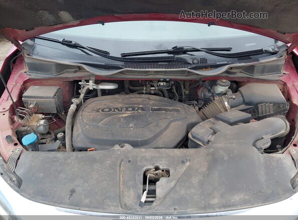 5FNRL6H56NB020571 2022 HONDA ODYSSEY Red Вид ззаду