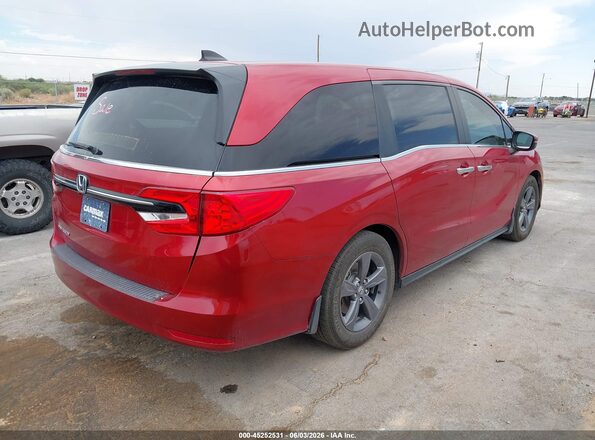 5FNRL6H56NB020571 2022 HONDA ODYSSEY Red Задня права чверть