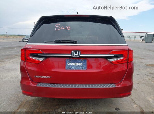 5FNRL6H56NB020571 2022 HONDA ODYSSEY Red 
