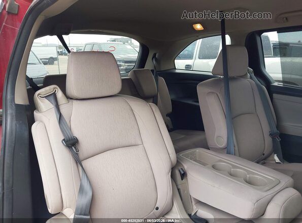 5FNRL6H56NB020571 2022 HONDA ODYSSEY Red Вид наклейки з VIN-кодом