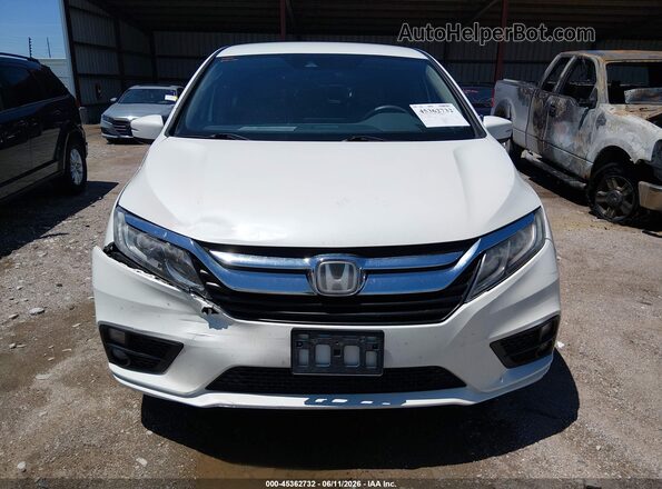 5FNRL6H57JB029340 2018 HONDA ODYSSEY Белый Вид задней части салона
