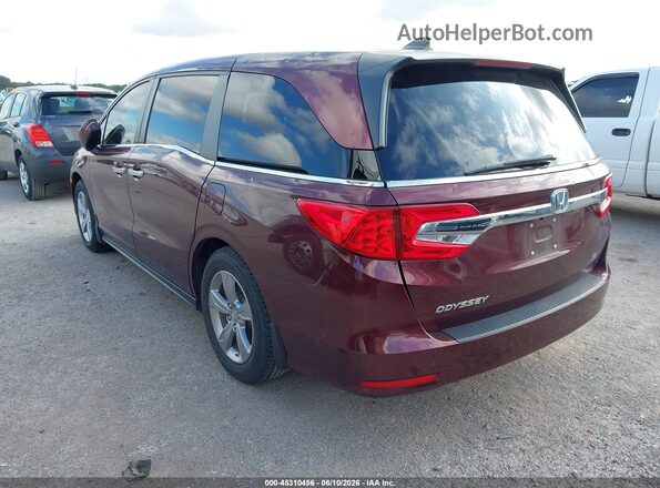 5FNRL6H57JB037406 2018 HONDA ODYSSEY Maroon Rear left