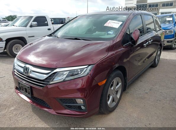 5FNRL6H57JB037406 2018 HONDA ODYSSEY Maroon Front left