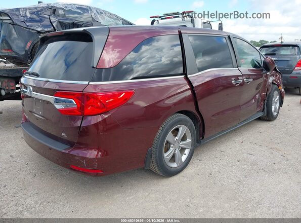 5FNRL6H57JB037406 2018 HONDA ODYSSEY Maroon Rear right