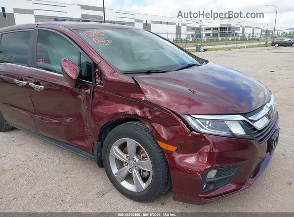 5FNRL6H57JB037406 2018 HONDA ODYSSEY Maroon Front view
