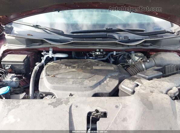 5FNRL6H57JB037406 2018 HONDA ODYSSEY Maroon Rear view