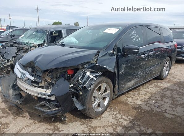 5FNRL6H57LB060929 2020 HONDA ODYSSEY Синий Передняя левая четверть