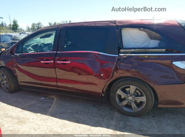 5FNRL6H58MB016309 2021 HONDA ODYSSEY Бордовый Панорамный вид салона 360°