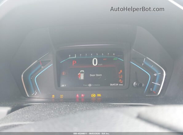 5FNRL6H59KB112883 2019 HONDA ODYSSEY Blue Rear seats view
