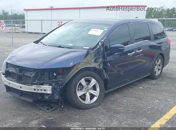 5FNRL6H59KB112883 2019 HONDA ODYSSEY Blue Front left