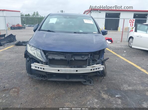 5FNRL6H59KB112883 2019 HONDA ODYSSEY Blue Rear interior view