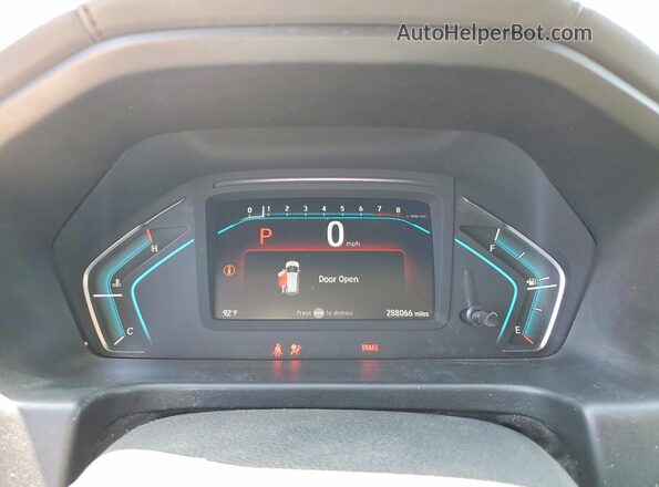 5FNRL6H59LB062665 2020 HONDA ODYSSEY Black Вид щитка приладів