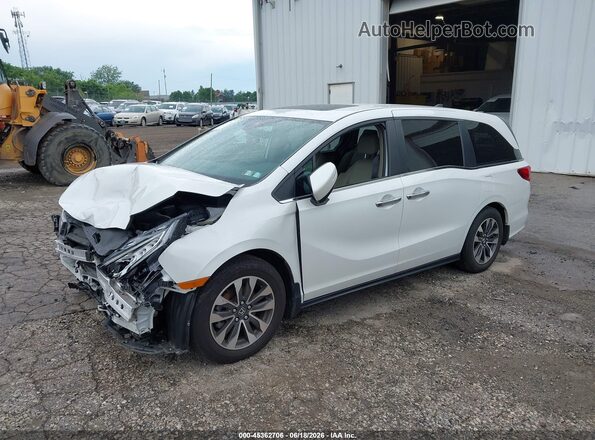 5FNRL6H60PB044215 2023 HONDA ODYSSEY White Առջևի ձախ երեք քառորդ տեսարան
