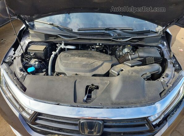 5FNRL6H62RB055042 2024 HONDA ODYSSEY Charcoal Widok komory silnika
