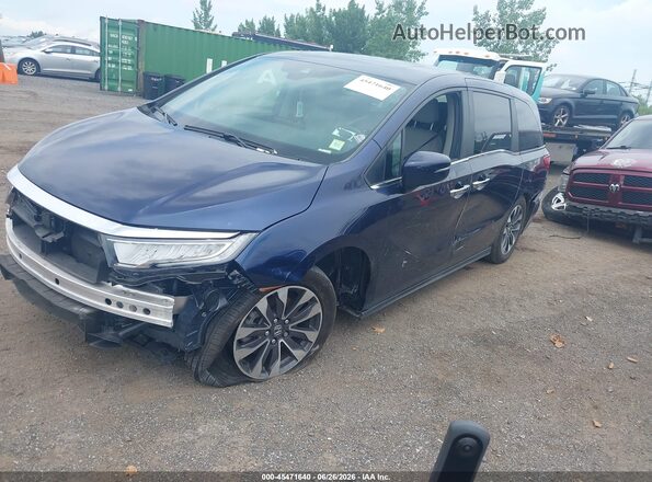 5FNRL6H64RB038582 2024 HONDA ODYSSEY Blue Vista tres cuartos delantera izquierda