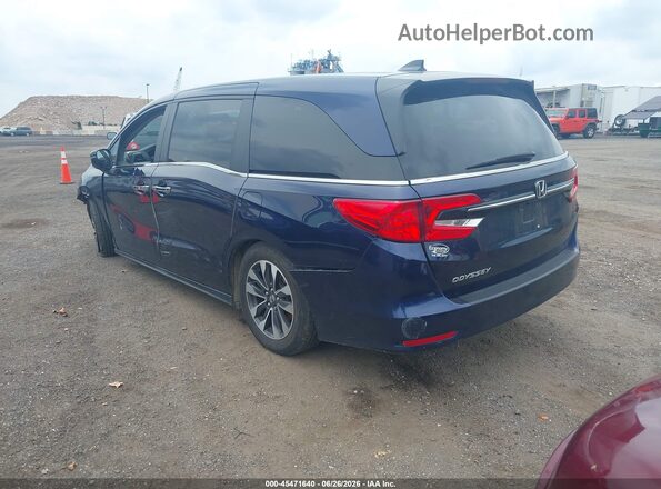 5FNRL6H64RB038582 2024 HONDA ODYSSEY Blue Trasero izquierdo