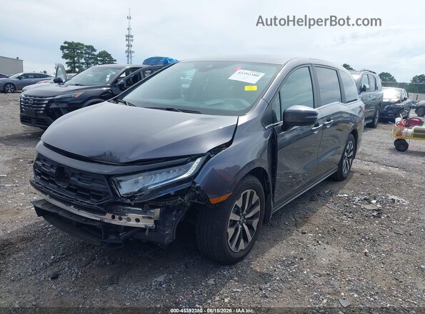 5FNRL6H64SB052441 2025 HONDA ODYSSEY Gray Առջևի ձախ երեք քառորդ տեսարան