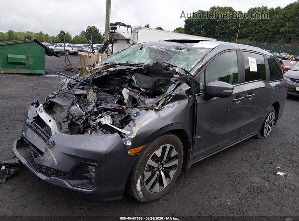 5FNRL6H65SB031274 2025 HONDA ODYSSEY Gray Առջևի ձախ երեք քառորդ տեսարան