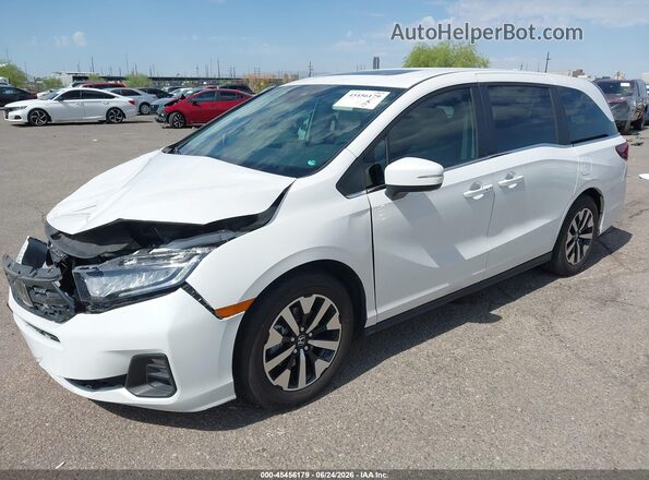 5FNRL6H66SB074439 2025 HONDA ODYSSEY White Առջևի ձախ երեք քառորդ տեսարան