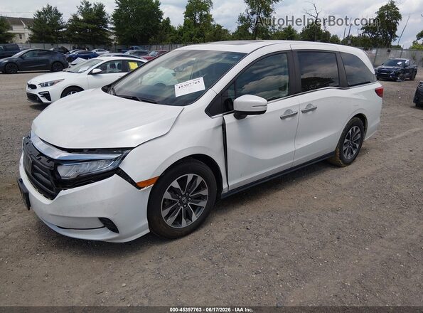 5FNRL6H67PB020140 2023 HONDA ODYSSEY White Vista tres cuartos delantera izquierda