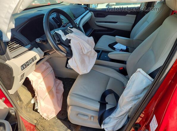 5FNRL6H67SB007963 2025 HONDA ODYSSEY Red Vista interior delantera